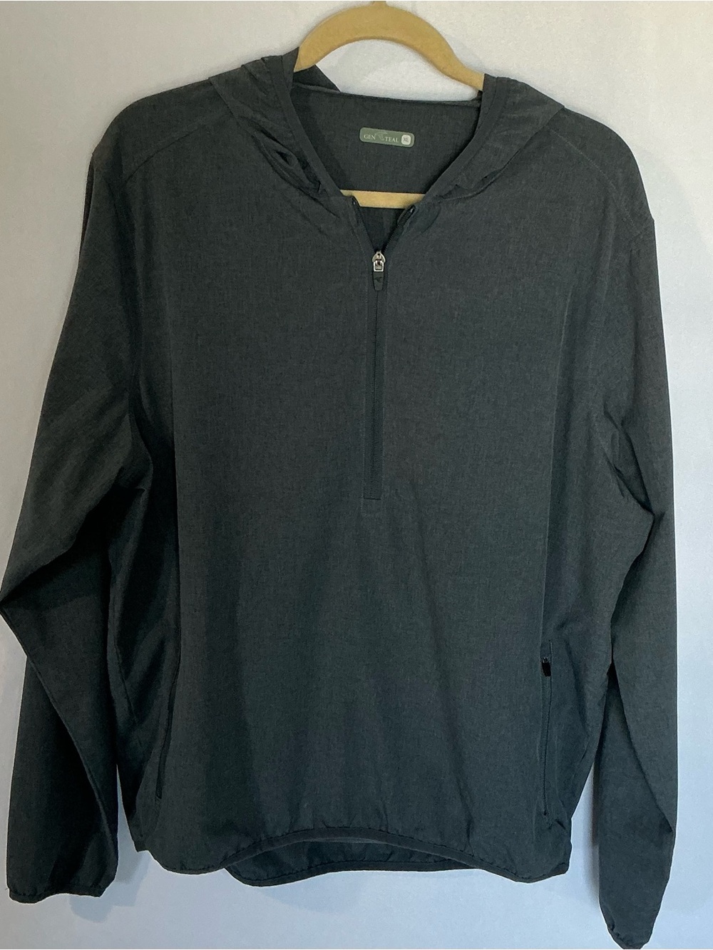 GenTeal Capetown Gray Performance Half-Zip Hooded Shell XL